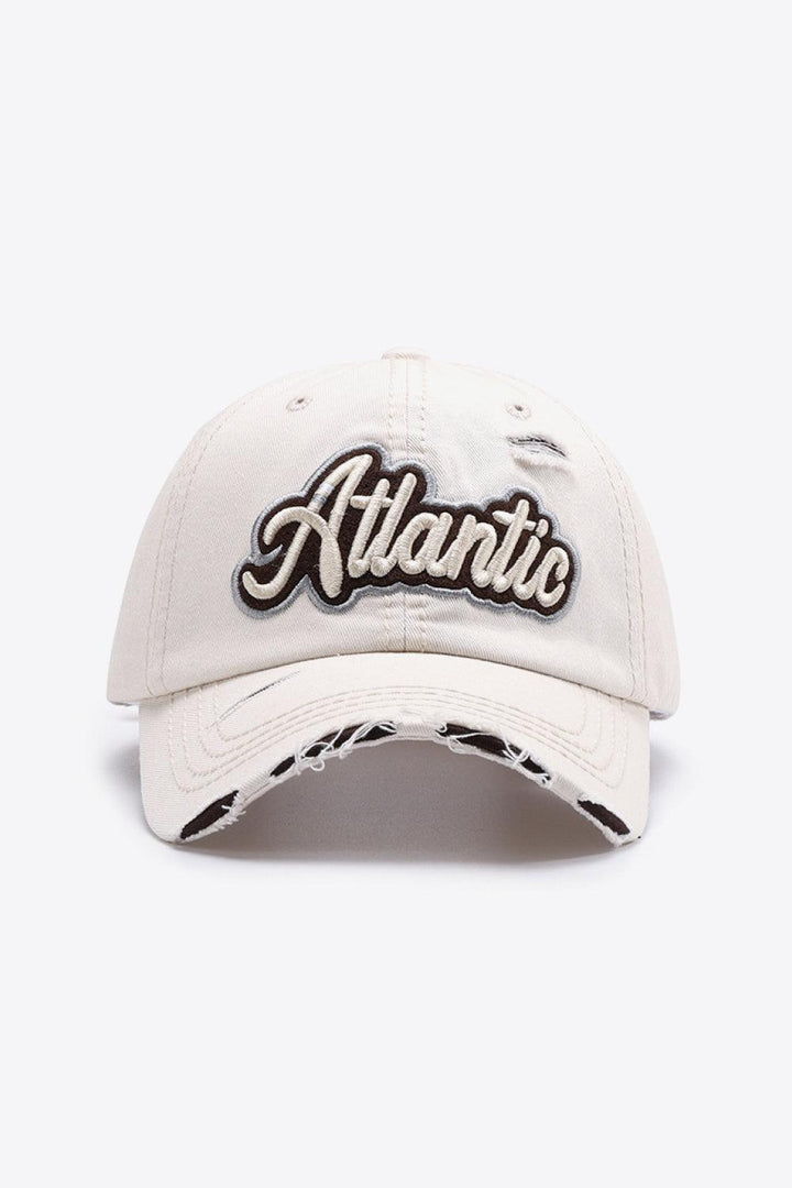 ATLANTIC Graphic Distressed Baseball Cap - Super Amazing Store