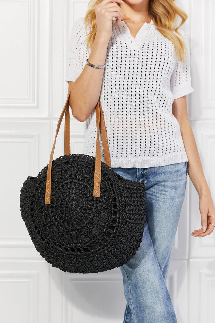 Justin Taylor C'est La Vie Crochet Handbag in Black - Super Amazing Store