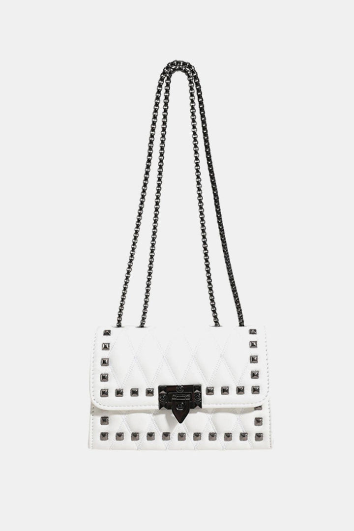 Studded PU Leather Crossbody Bag - Super Amazing Store