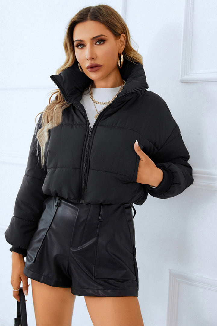 Zip-Up Winter Coat with Pockets - Super Amazing Store