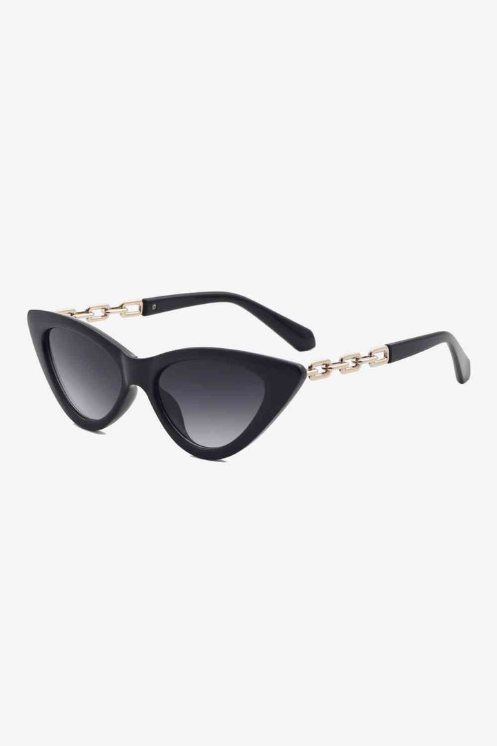 Chain Detail Cat-Eye Sunglasses - Super Amazing Store