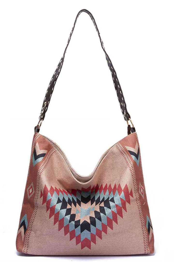 Geometric Canvas Tote Bag Trendsi