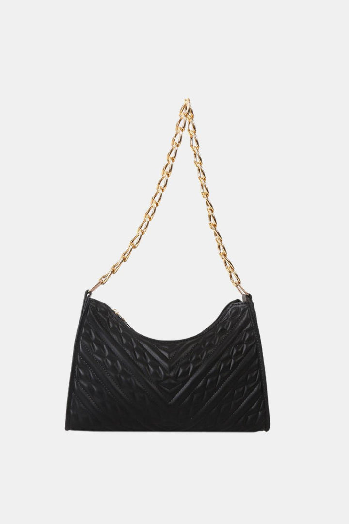 Textured PU Leather Shoulder Bag - Super Amazing Store