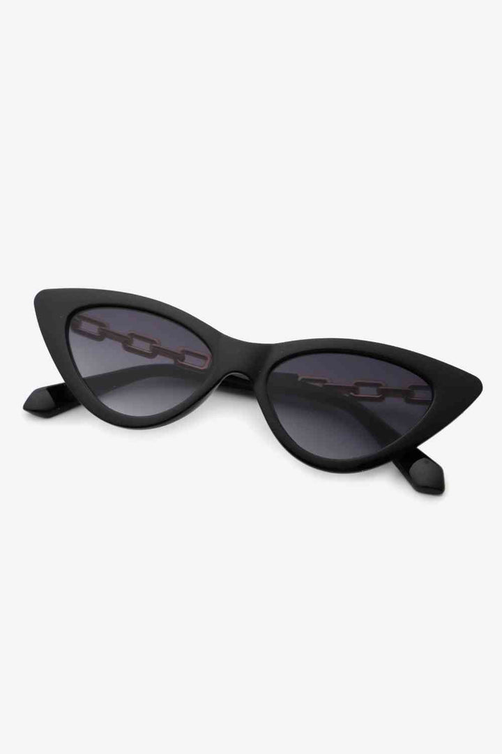 Chain Detail Cat-Eye Sunglasses - Super Amazing Store