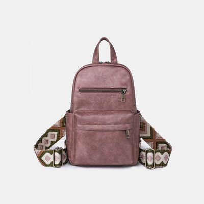 Medium PU Leather Backpack Trendsi