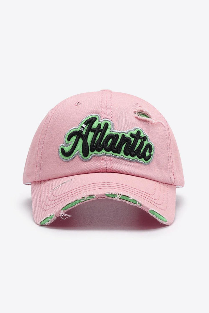 ATLANTIC Graphic Distressed Baseball Cap - Super Amazing Store