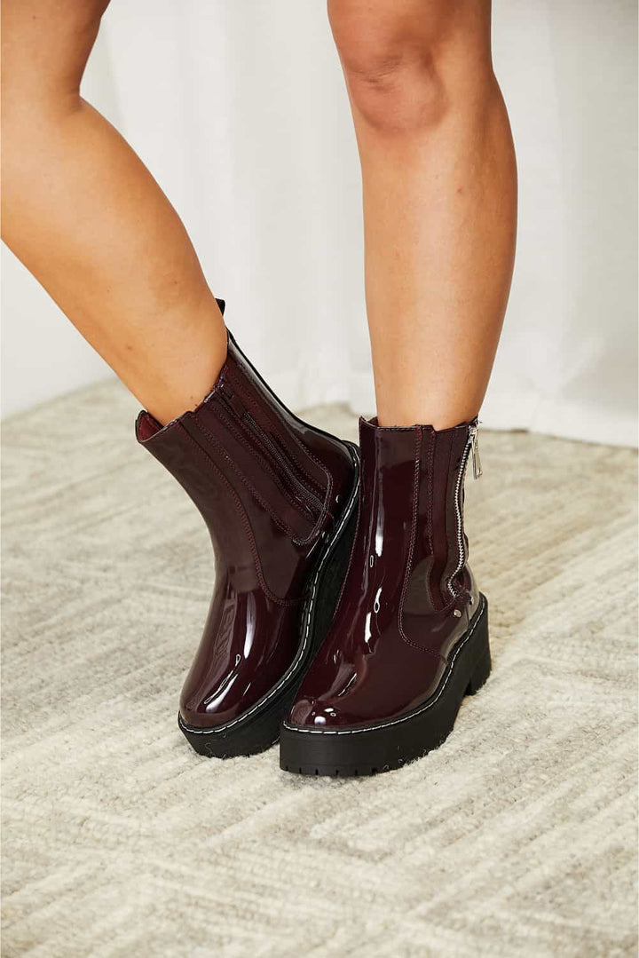 Forever Link Side Zip Platform Boots - Super Amazing Store