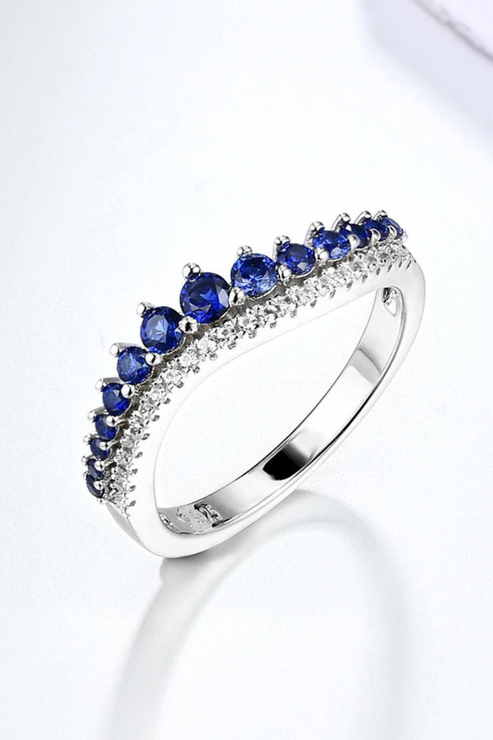 Lab-Grown Sapphire 925 Sterling Silver Rings - Super Amazing Store