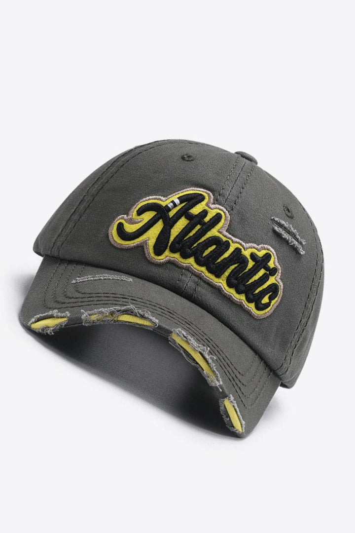 ATLANTIC Graphic Distressed Baseball Cap - Super Amazing Store