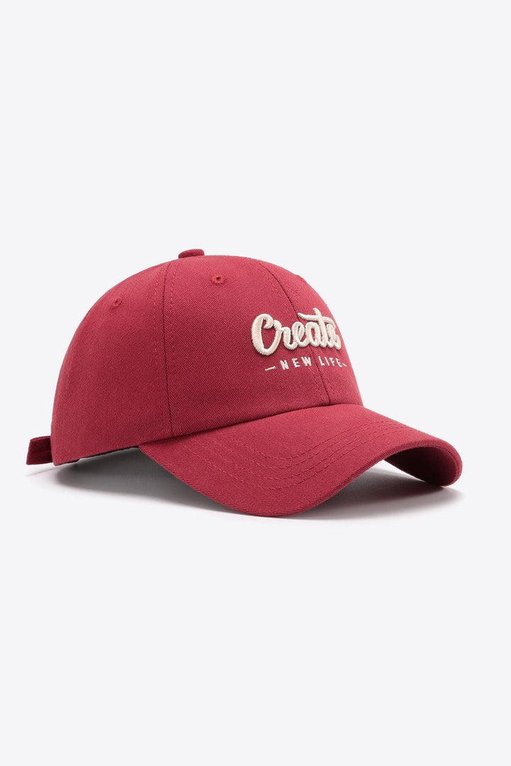 CREATE NEW LIFE Adjustable Cotton Baseball Cap - Super Amazing Store