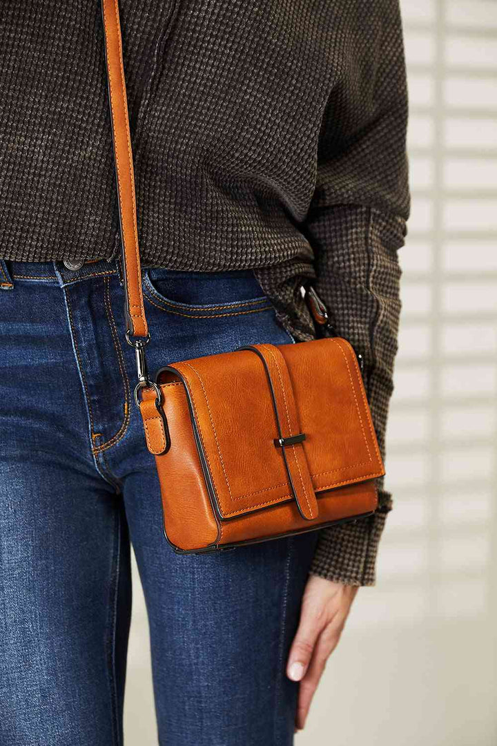 SHOMICO PU Leather Crossbody Bag Trendsi