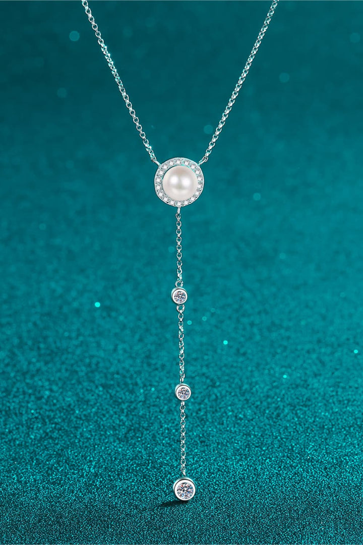 Moissanite Rhodium-Plated Necklace - Super Amazing Store