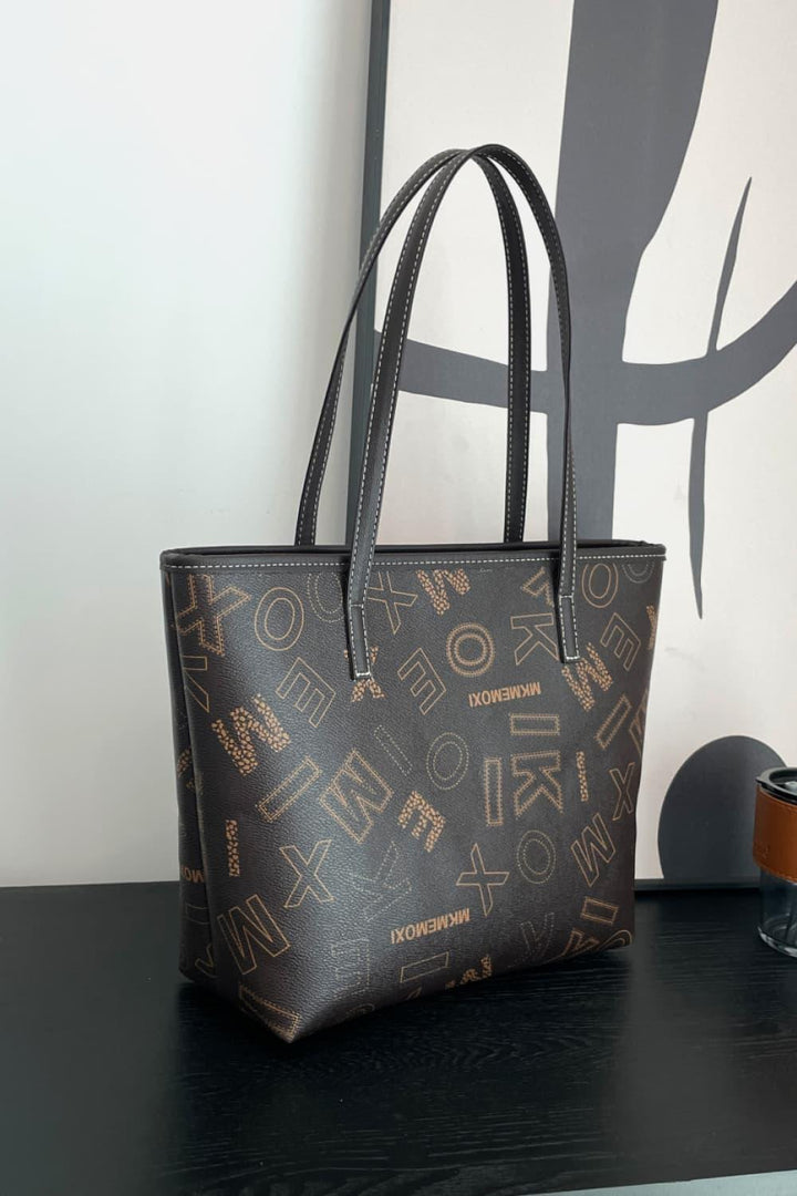 Printed PU Leather Tote Bag - Super Amazing Store