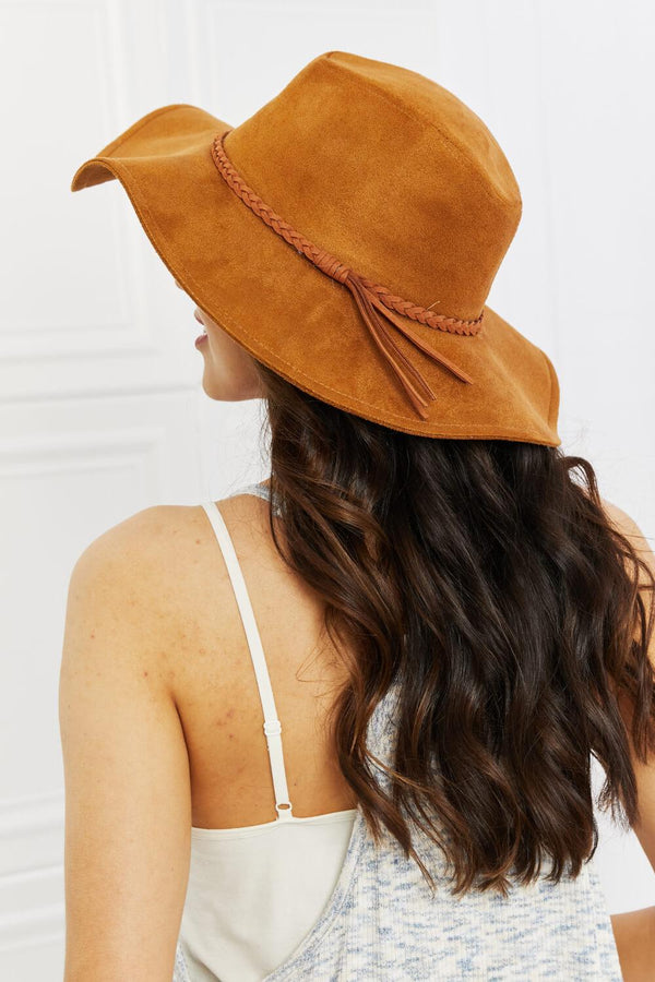 Fame Forever My Moment Suede Fedor Hat in Brown - Super Amazing Store