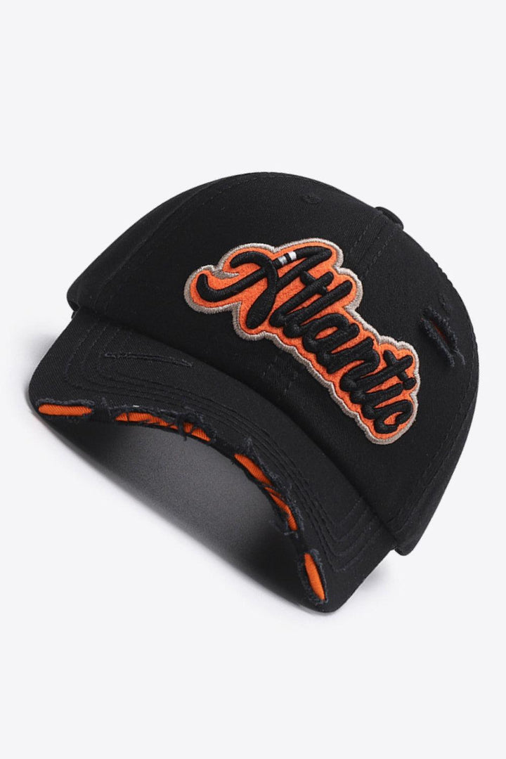 ATLANTIC Graphic Distressed Baseball Cap - Super Amazing Store