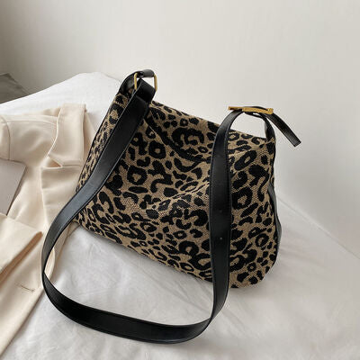 PU Leather Leopard Shoulder Bag Trendsi