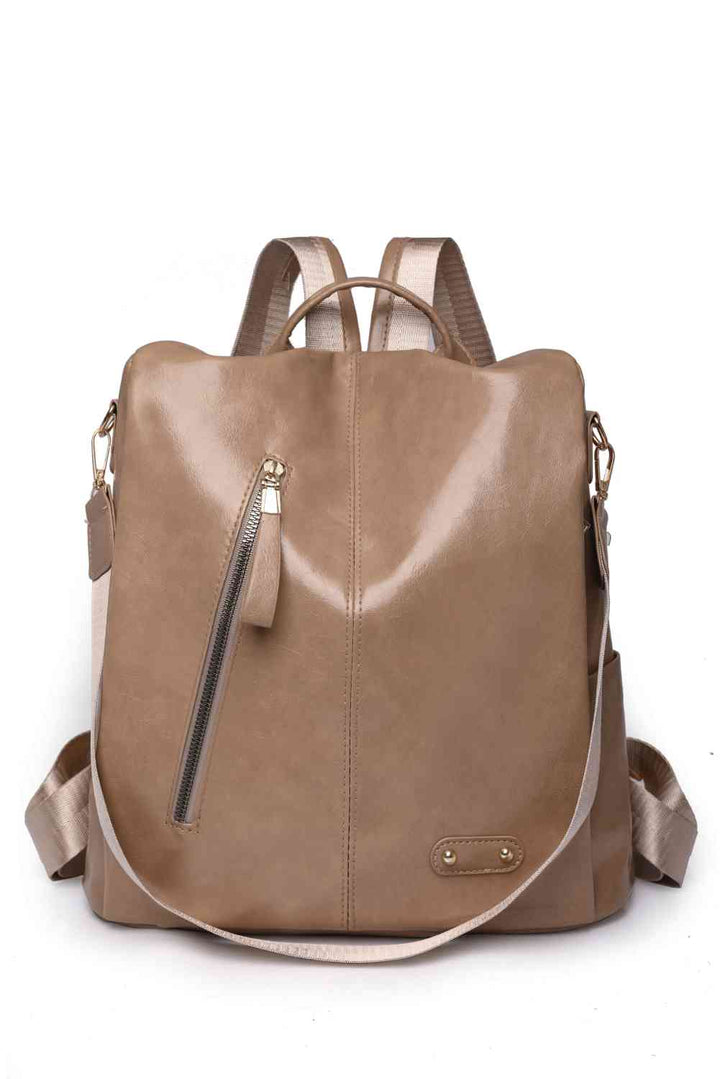 Zipper Pocket Backpack Trendsi