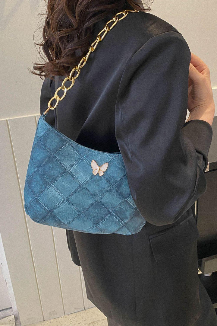 Butterfly Decor PU Leather Shoulder Bag - Super Amazing Store