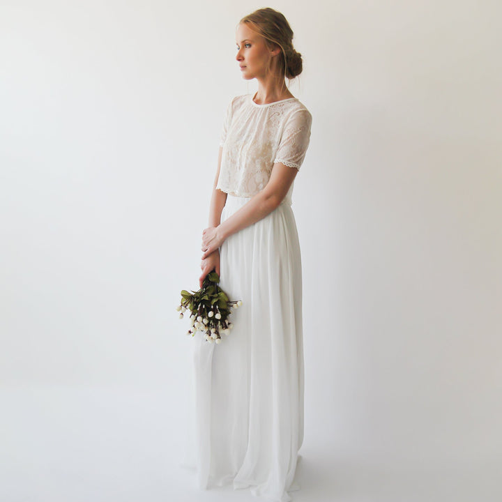 Romantic Style Bridal Chiffon Skirt #3033 - Super Amazing Store