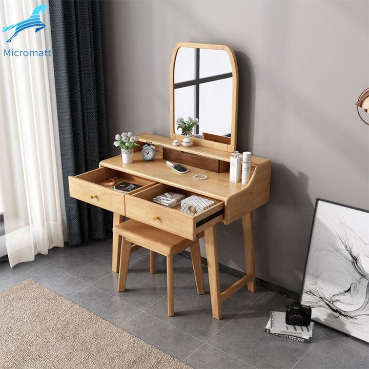 Creative Style Multi Functional Log Color Solid Wood Home Dresser - Super Amazing Store
