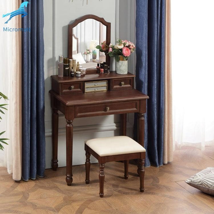 Neoclassical Beautiful Walnut Color Furniture Living Bedroom Wood Dresser - Super Amazing Store