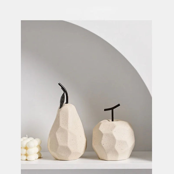 Ceramic apple and pear crafts Interior Nordic Modern Luxury Living Room Home Decoration Accessories- super amazing store