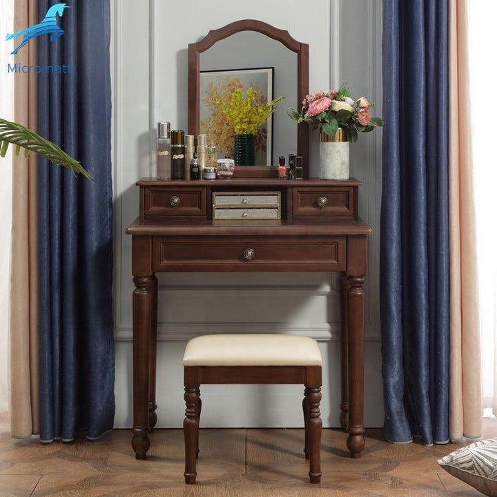 Neoclassical Beautiful Walnut Color Furniture Living Bedroom Wood Dresser - Super Amazing Store