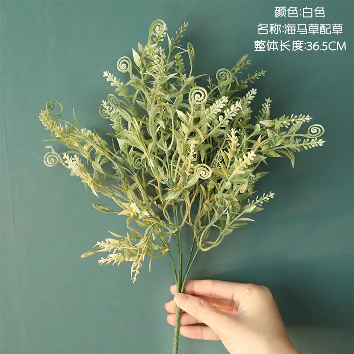 INS Style cheap artificial plants Green Plant Artificial Flower Wedding Decoration Artificial Flower Crafts-Super Amazing Store