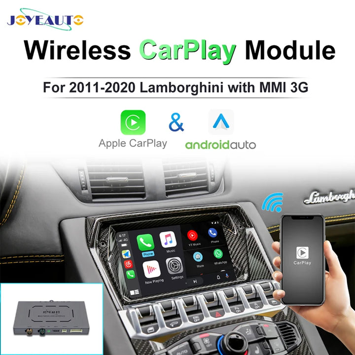 Joyeauto mmb Wireless apple CarPlay AirPlay Android Auto Solution for Lamborghini 2011-2020 with MMI 3G