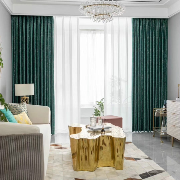 JBL Gold Printing Luxury Curtains For The Living Room Collection - Super Amazing Store