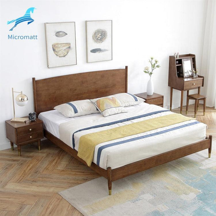 Modern living room furniture 150cm queen size double wood bed - Super Amazing Store