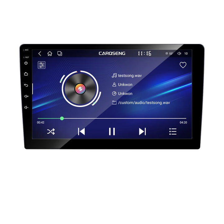 Carqseng 9 Inch GSM 4G GPS Navigation 1080P QLED 10-core 3+32G Android 10 Car DVD Palyer with CarPlay