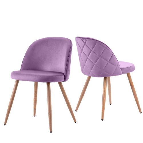 Living Room Wood Dining Chair Modern Velvet Chair - Super Amazing Store