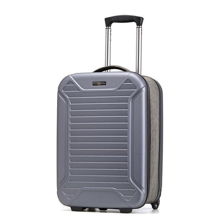 PC Luggage Case For Travel Business Luggage Case With Polyester Lightweight Foldable Trolley Suitcase - Super Amazing Store