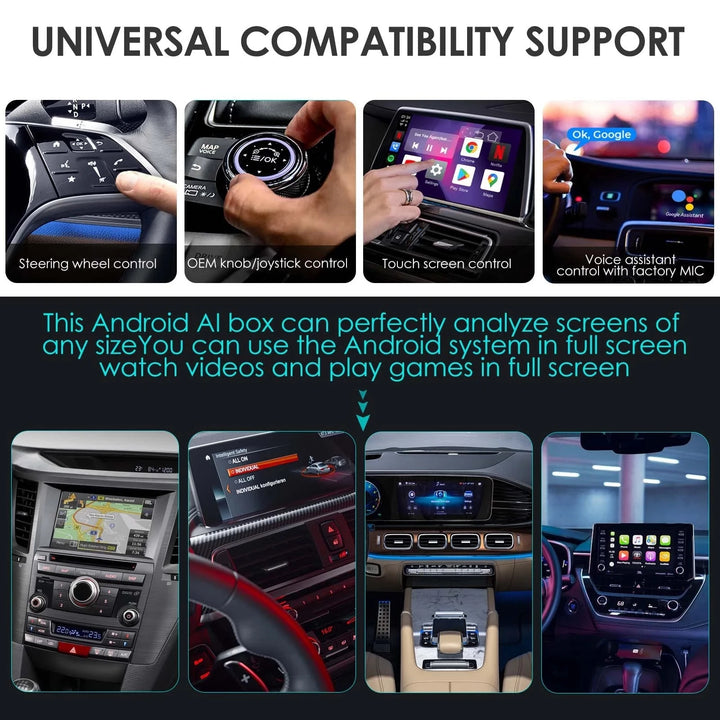 S21 Android 9.0 carplay usb Multimedia car smart box ai Portable carplay wireless adapter Wireless carplay ai box