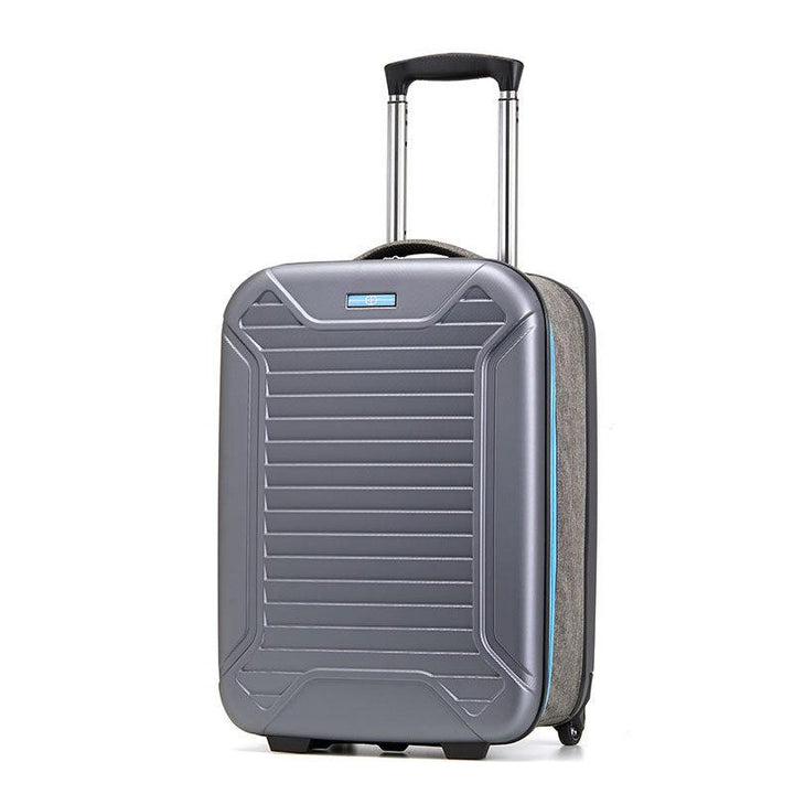 PC Luggage Case For Travel Business Luggage Case With Polyester Lightweight Foldable Trolley Suitcase - Super Amazing Store