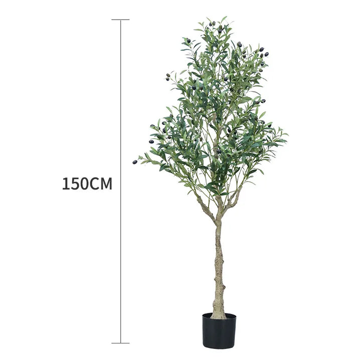 Nordic Style Bonsai Tree Artificial Olive Tree Faked Faux Olive Tree Plant for Shopping Mall Home Office Store Decoration-Super Amazing Store