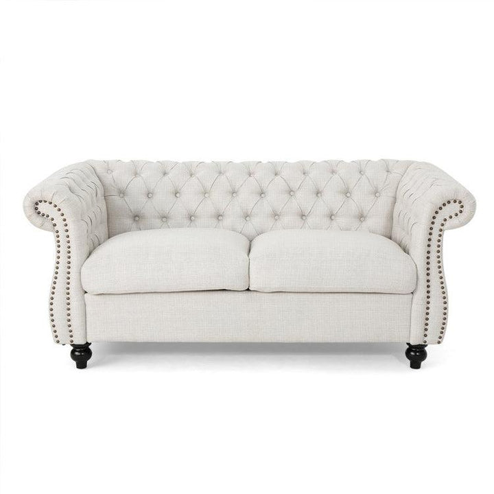 Living Room Chesterfield Fabric Loveseat Sofa - Super Amazing Store