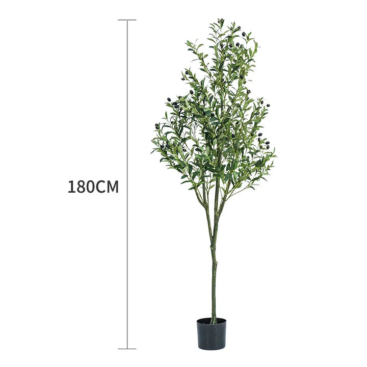 Nordic Style Bonsai Tree Artificial Olive Tree Faked Faux Olive Tree Plant for Shopping Mall Home Office Store Decoration-Super Amazing Store