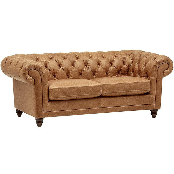 Living room sofas vintage style leather sofa couch living room sofa café bar three person for home - Super Amazing Store