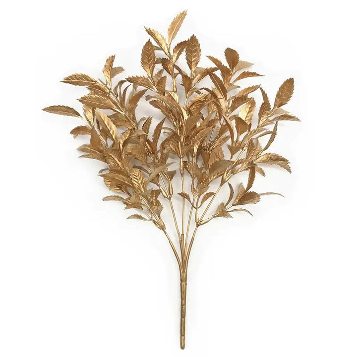 Wholesale artificial plant gold and silver color stage set artificial gold color decoration flowers-Super Amazing Store