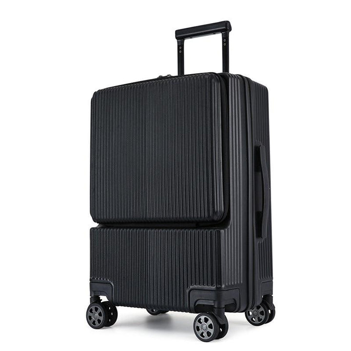 Business suitcase unisex front opening password box boarding box suitcase universal wheel 20-inch luggage case male suitcase - Super Amazing Store