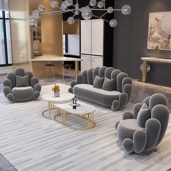 Nordic office sofa tea table combination simple modern beauty salon reception room clothing shop reception leisure sofa - Super Amazing Store