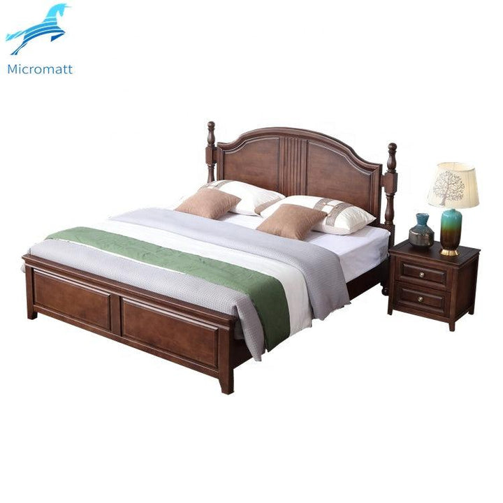 2023 Hot Sale Creative Style Beautiful Walnut Color Furniture Bedroom King Bedroom Set - Super Amazing Store