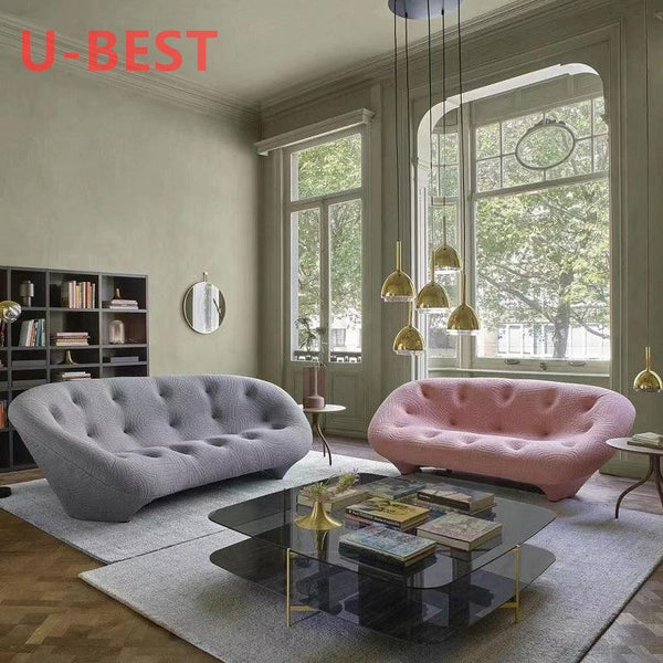 U-Best Multi-color Custom French Casual Ploum Shell sofa Commercial Living Room Hotel Lobby Couch - Super Amazing Store