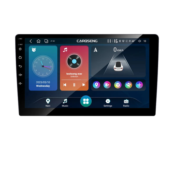 Carqseng 9 Inch GSM 4G GPS Navigation 1080P QLED 10-core 3+32G Android 10 Car DVD Palyer with CarPlay