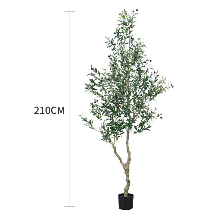 Nordic Style Bonsai Tree Artificial Olive Tree Faked Faux Olive Tree Plant for Shopping Mall Home Office Store Decoration-Super Amazing Store