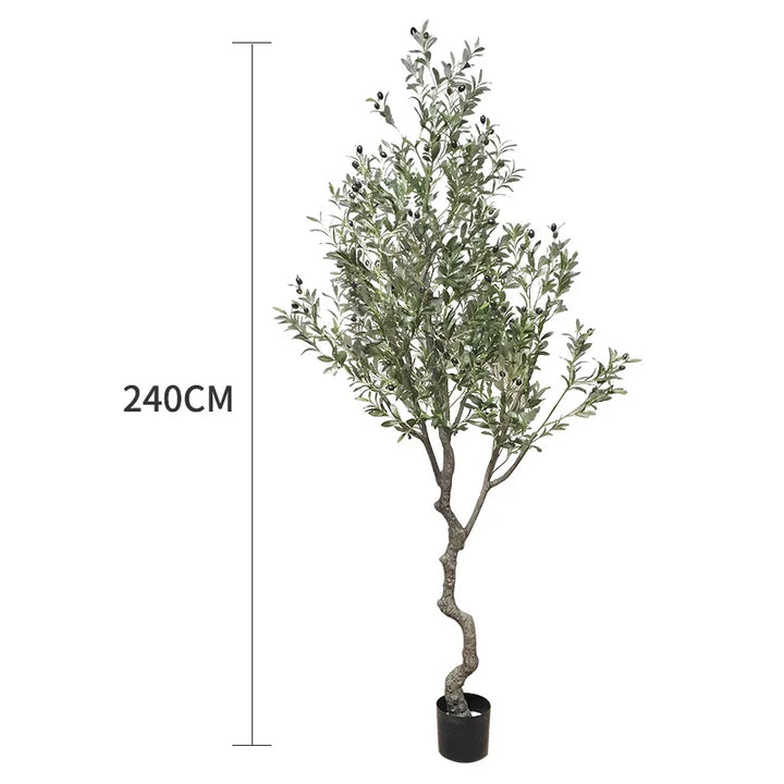 Nordic Style Bonsai Tree Artificial Olive Tree Faked Faux Olive Tree Plant for Shopping Mall Home Office Store Decoration-Super Amazing Store