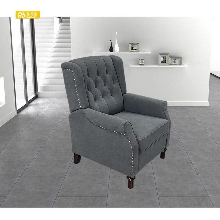 Redde Boo modern black velvet single chair for living room reclining facial chair Ships from USA 9318 - Super Amazing Store