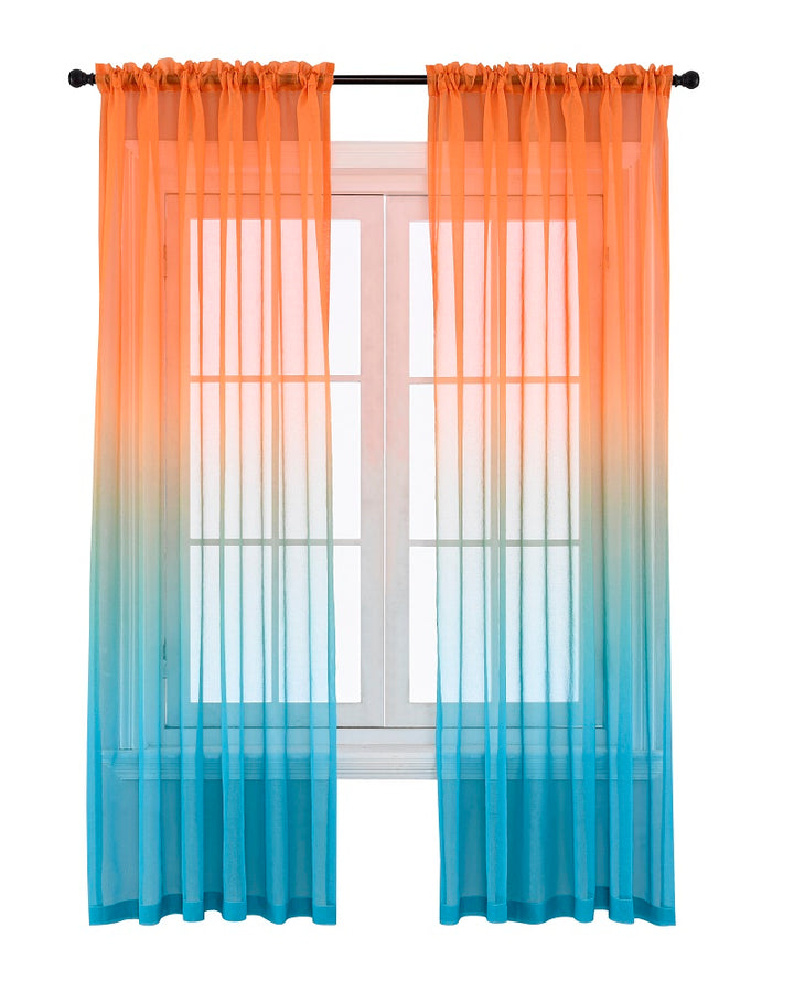 American Styles Color Changing Yarn Gauze Transparent Fabric Curtains Collection - Super Amazing Store